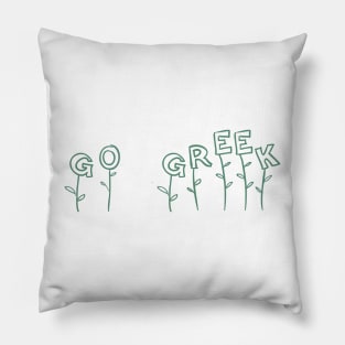 Go Greek Garden Pillow