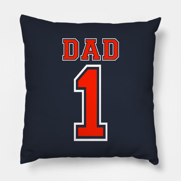 Number 1 Dad Pillow by Rebus28