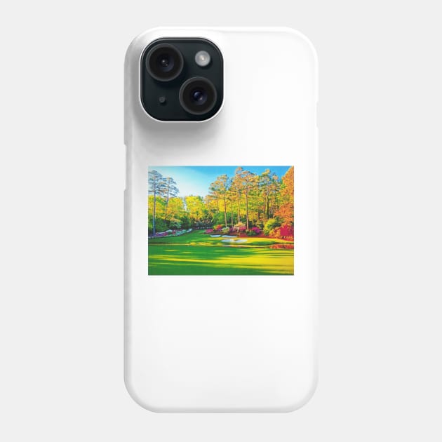 Hole 13 at Augusta National Golf Course Phone Case by terryhuey