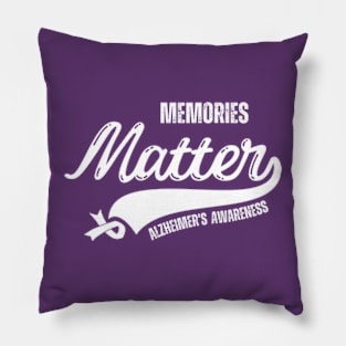 Memories Matter Wear Purple Alzheimers Awareness Gifts Pillow