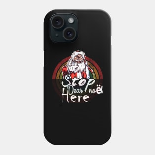 Dear noel, papa Noel, Noël, Christmas Santa, sweatershirt, ugly Christmas sweater, Xmas tree, Xmas Santa, crazy Xmas, cute Xmas, Christmas party Phone Case