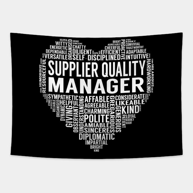 Supplier Quality Manager Heart Tapestry by LotusTee