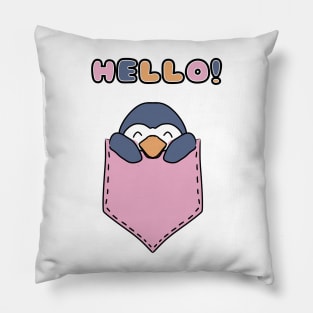 Cute Penguin in the Pocket Pillow