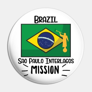 Brazil Sao Paulo Interlagos Mormon LDS Mission Missionary Gift Idea Pin