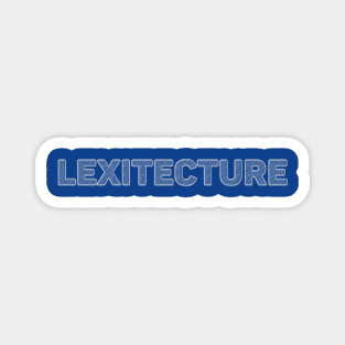 Lexitecture - Title Logo Magnet