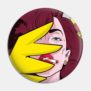 Dope pop art style illustration Pin