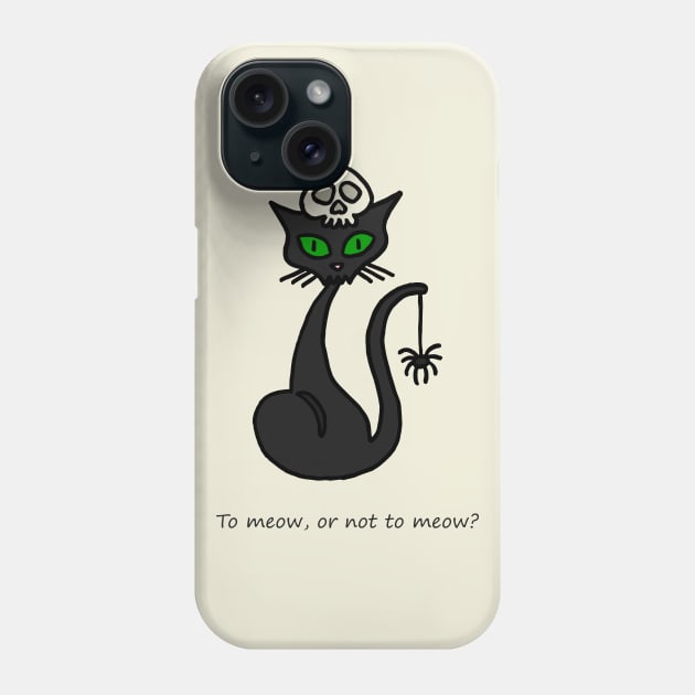 To meow, or not to meow? Phone Case by ElviraDraat