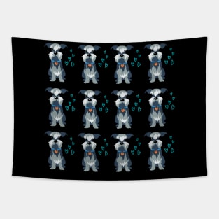 miniature schnauzer dog Tapestry