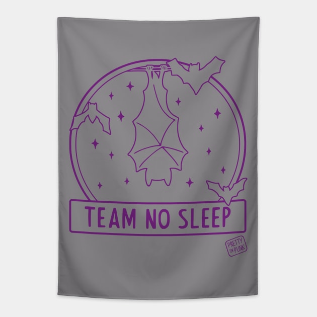 Team No Sleep Bats Tapestry by prettyinpunk