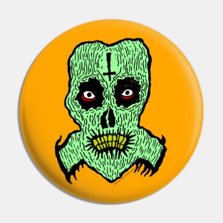 Bat Monster Skull Pin