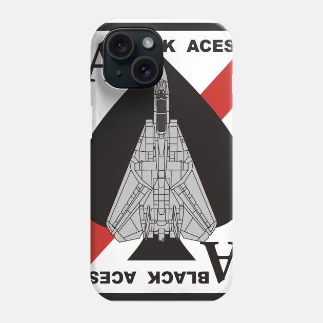 F14 Tomcat - VF41 Black Aces Phone Case by MBK