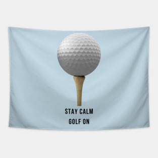 Keep Calm Golf On Tapestry