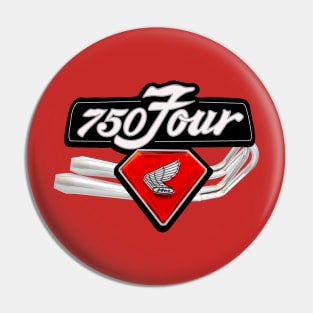 The Amazing 750 Four Motorcycle Pin