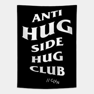 //ANTI-HUG[white]// Just the text Tapestry