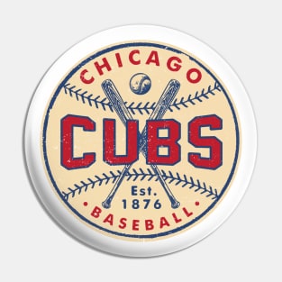 Chicago Cubs Crossed Bats Pin