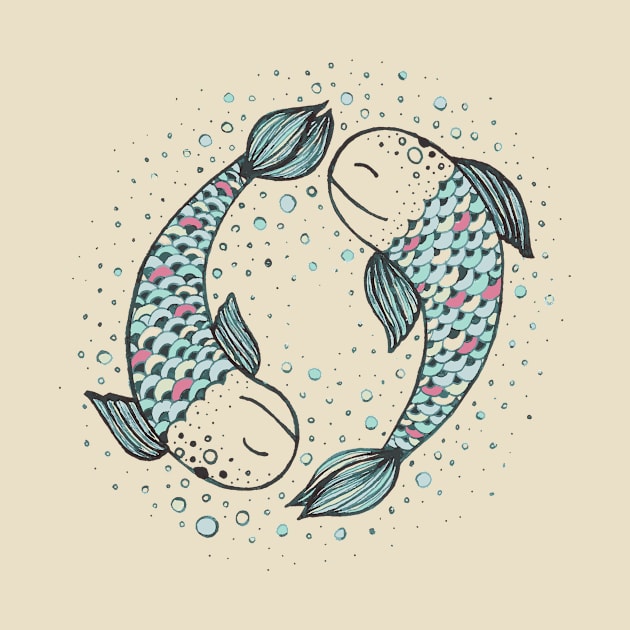 Pisces - weird fishes by marianabeldi