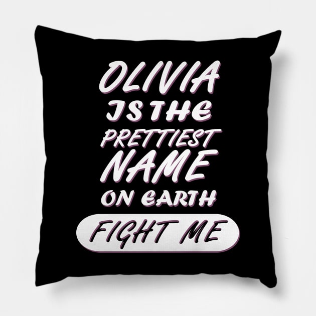 Olivia Girl's name birthday pregnant Pillow by FindYourFavouriteDesign