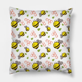 Cuddly Bees and Hives Pillow