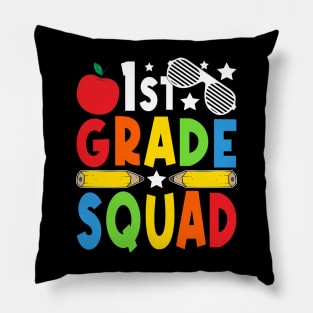 1st Grade Squad Teachers Boys Girls Funny Back To School Pillow