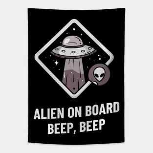 alien on board beep beep Tapestry