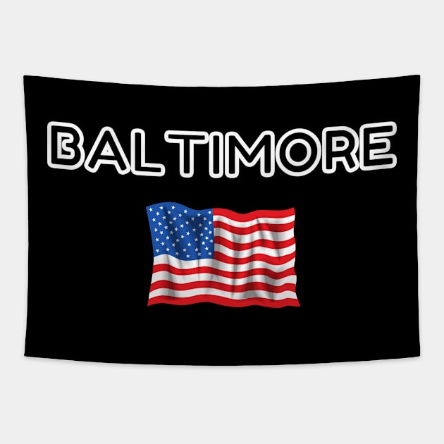 Baltimore United States of America Fashion design Tapestry by FunnyMoonCosmic