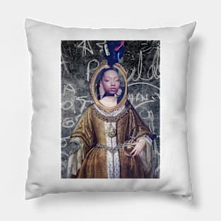 Baroque beauty re-imagined Pillow