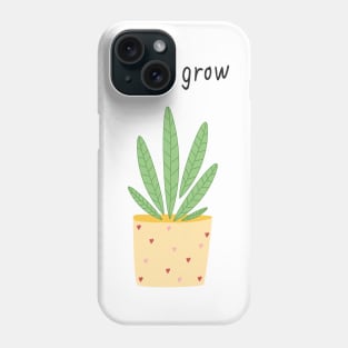 Let it grow, botanical illustration Phone Case