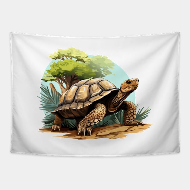 Giant Tortoise Tapestry by zooleisurelife