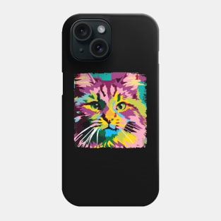 Norwegian Forest Cat Pop Art - Cat Lover Gift Phone Case