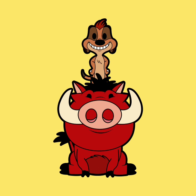 timon and pumba chibi by nataliawinyoto