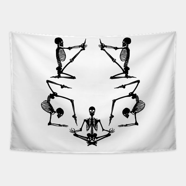 yoga, yoga poses, meditation, namaste, Tapestry by L  B  S  T store