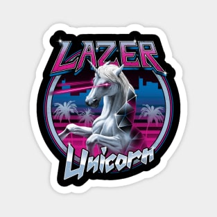 Lazer Unicorn Magnet