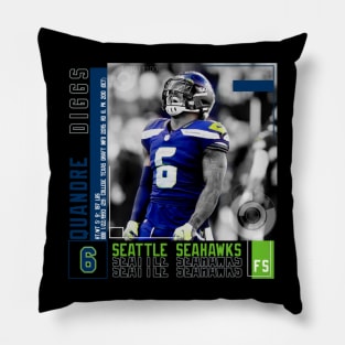 Quandre Diggs Paper Poster Pillow