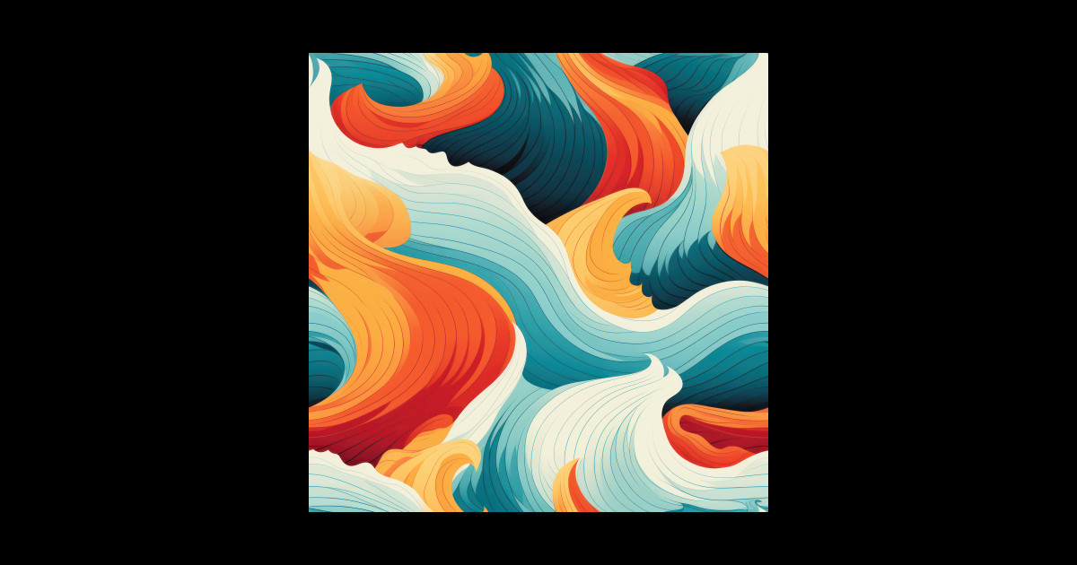 Ephemeral Crests Hokusai Waves Reimagined Kanagawa Japanese The