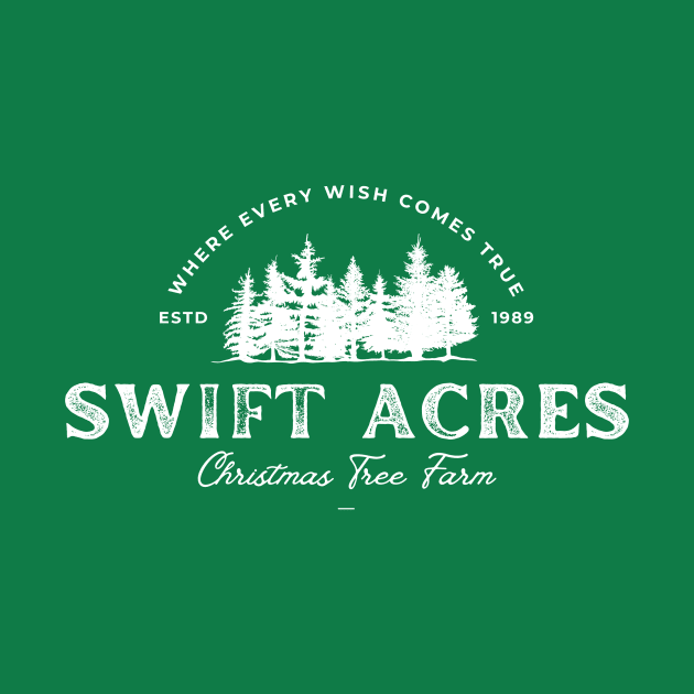 Swift Acres Christmas Tree Farm Shirt - White by MusiMochi