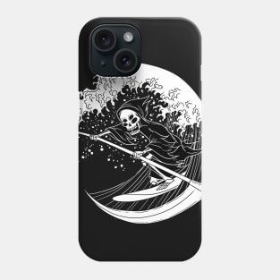 Blackcraft Grim Reaper Surfing Great Wave Phone Case