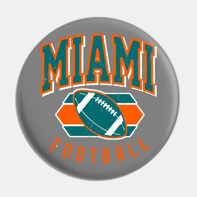 Vintage Miami Football Pin by funandgames