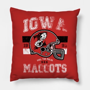 IOWA MAGGOTS (RED) Pillow