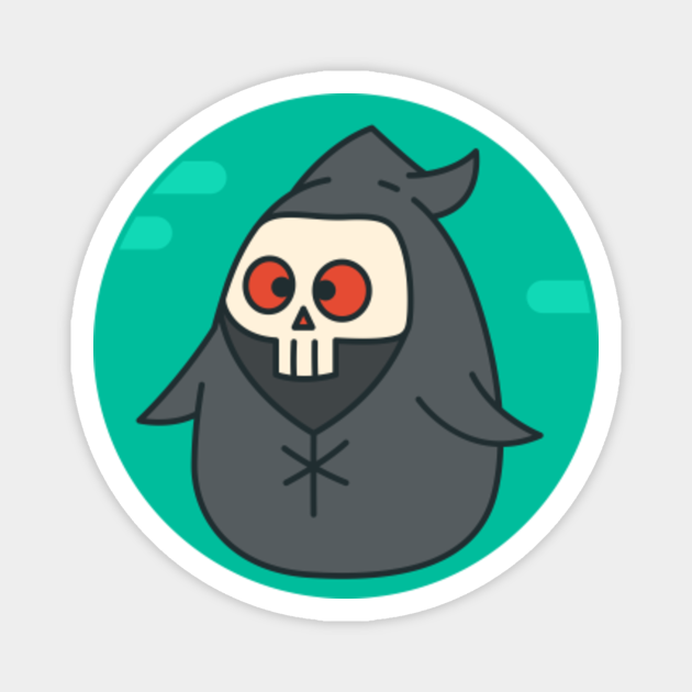 Cute Grim Reaper Cartoon // Funny Halloween Drawing - Halloween Cartoon - Magnet | TeePublic Cute Grim Reaper Cartoon // Funny Halloween Drawing - Halloween Cartoon - Magnet | TeePublic