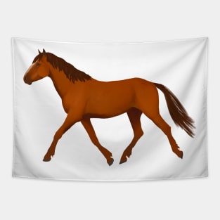 Chestnut horse Tapestry