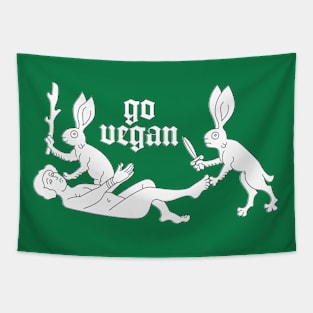 go vegan Tapestry