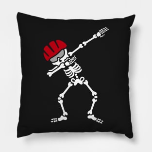 Dab dabbing skeleton bicycle mountainbike biker Pillow