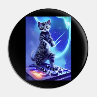 DJ MEOW Pin