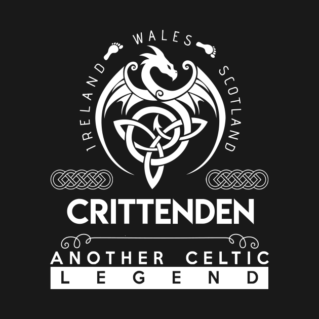 Crittenden Name T Shirt - Another Celtic Legend Crittenden Dragon Gift Item by harpermargy8920