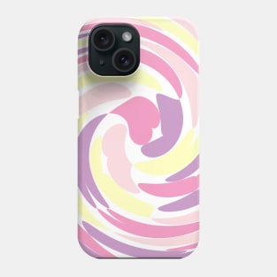 Twirl of Pastel Coloured Hearts Phone Case