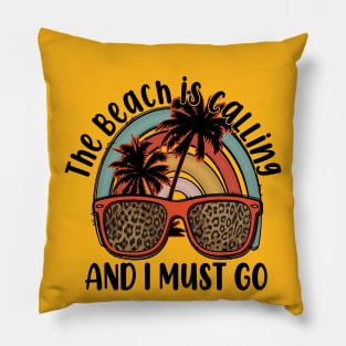 The Beach Is Calling Pillow