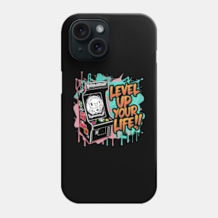 "Retro Game Boost: Level Up Your Life!" Phone Case