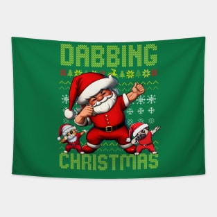 Dabbing Santa Claus Tapestry