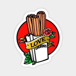 Churro Love Tattoo Magnet