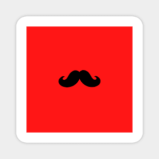 Black Mustache Magnet